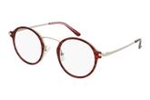 Ari Dark Red eyeglasses side view